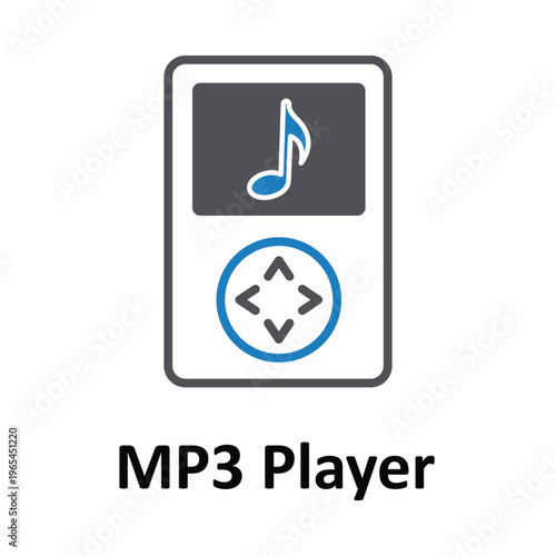MP3 Player Vector icon which can easily modify or edit