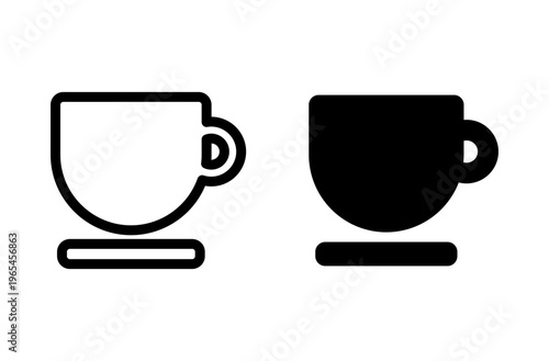 커피잔 아이콘 세트 