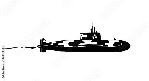 Submarine Launching Torpedo in Camouflage
