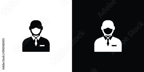 Black and white business with face masks business face masks people professionals workers