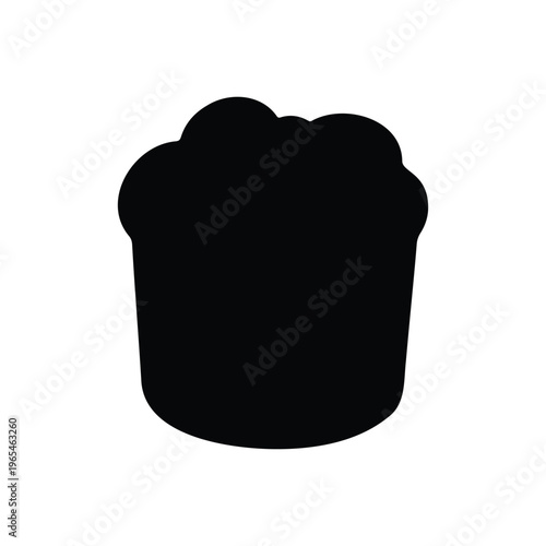 Bab cake silhouette icon vector illustration.
