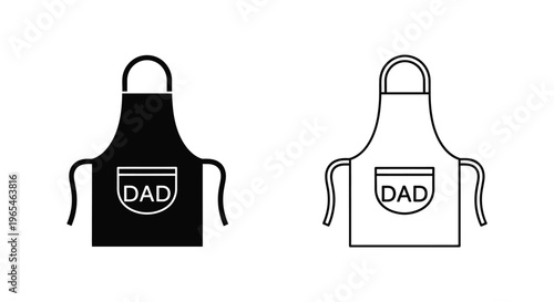 Dad apron design Vector