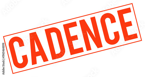 Photos Red cadence stamp on transparent background