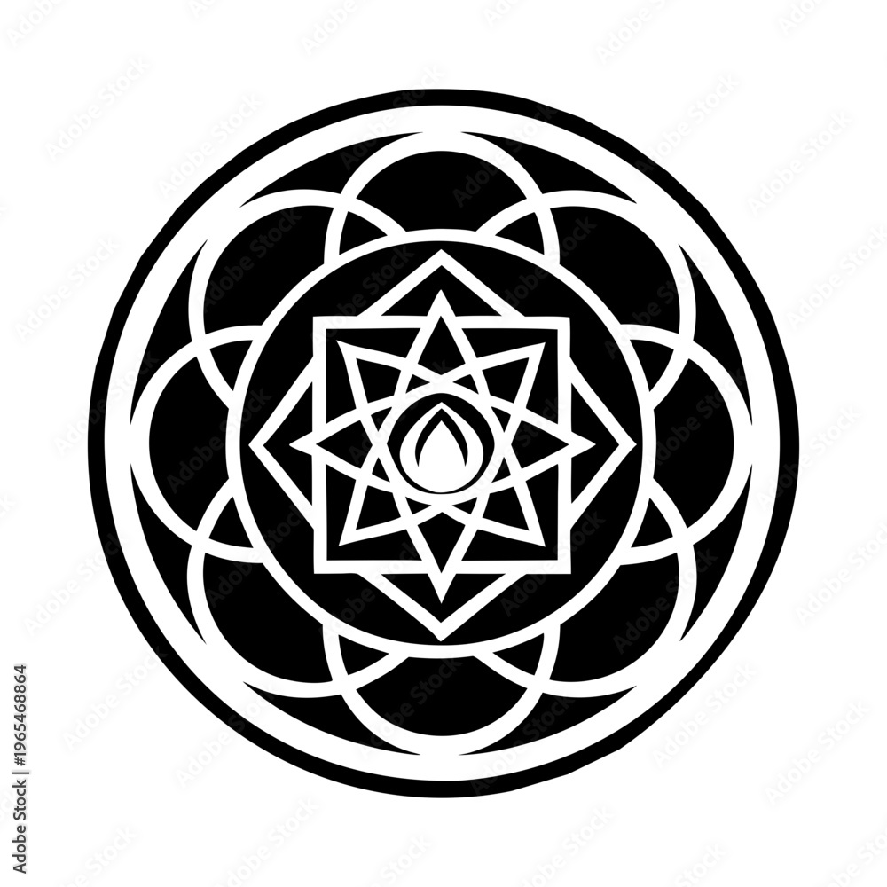 Fototapeta premium A filled style icon of energy center symbol