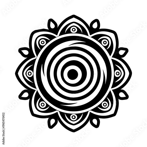 A glyph style icon of spiral reiki symbol