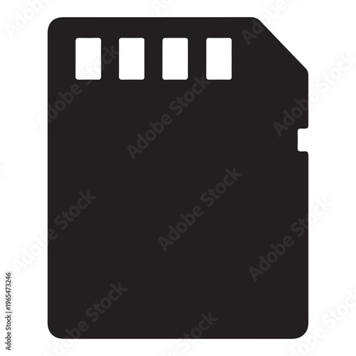 A black and white image of a floppy disk