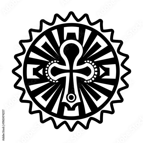 A solid icon of ankh symbol