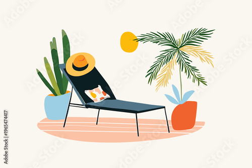 Modern Zero Gravity Outdoor Lounge