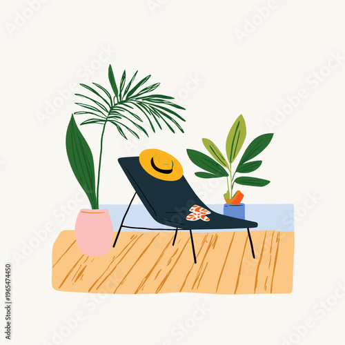 Modern Zero Gravity Outdoor Lounge