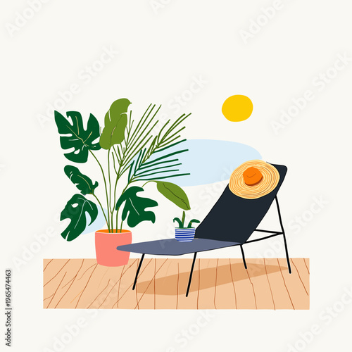 Modern Zero Gravity Outdoor Lounge