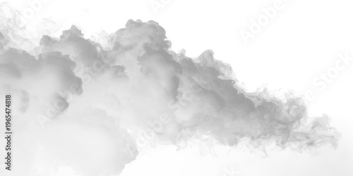 Foto Gray smoke trails with swirling motion, smooth curves and gentle glow vector