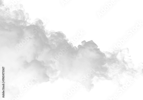 Fotografía Dark smoke plumes with smooth swirling, layered edges and dynamic motion vector