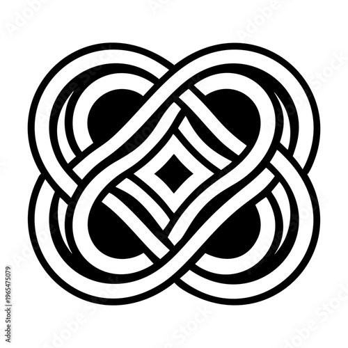 A filled style icon of abundance symbol