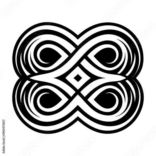 A filled style icon of twisted infinity