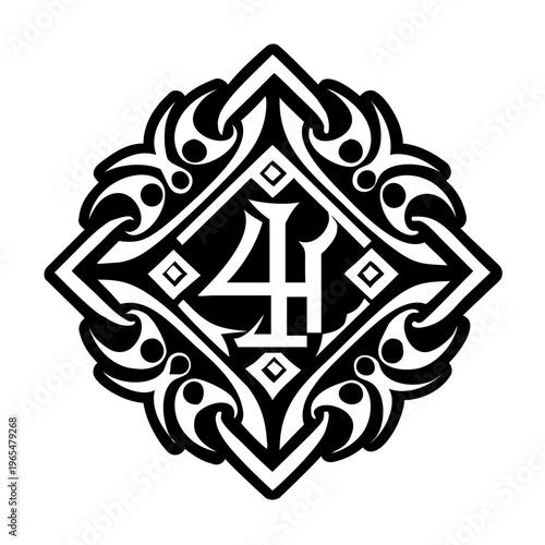 A glyph style icon of death rune symbol