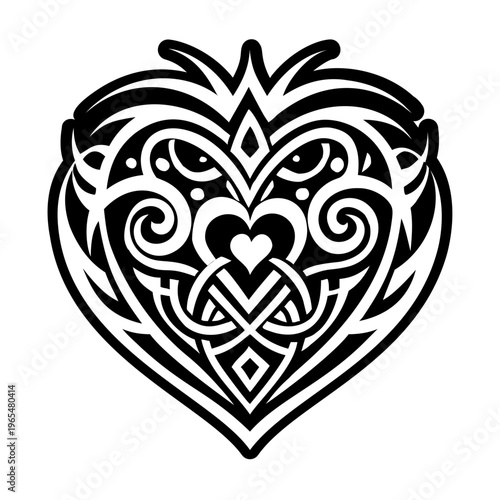 Love symbol icon in solid style