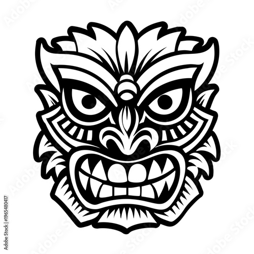 Tribal mask icon in filled style