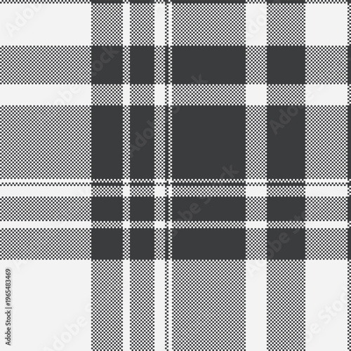 Line background tartan seamless, international fabric texture vector. Sensual pattern check plaid textile in white and grey colors.