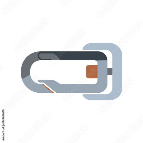 modern smartwatch with orange notification icon flat design vector illustration