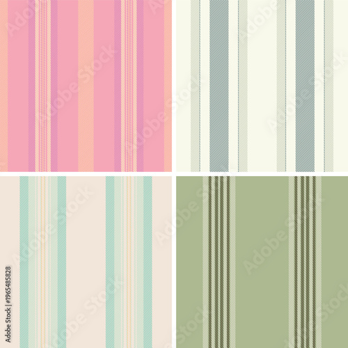 Striped pack designed for industrial-scale fabric production and design applications. Seamless vectors ideal for fashion, upholstery, and digital pattern development.