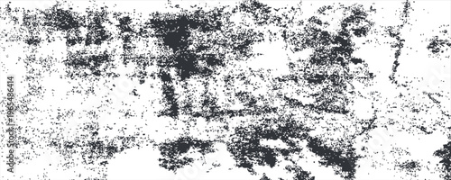 Abstract monochrome background. Black and white texture pattern with ink spots, cracks, stains. for printing and design