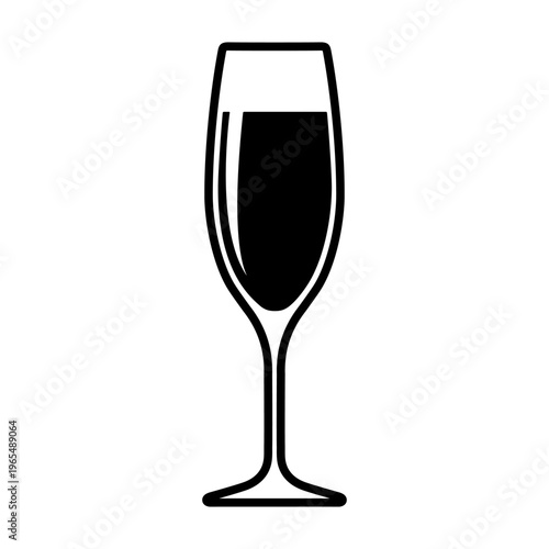 champagne flute glass icon