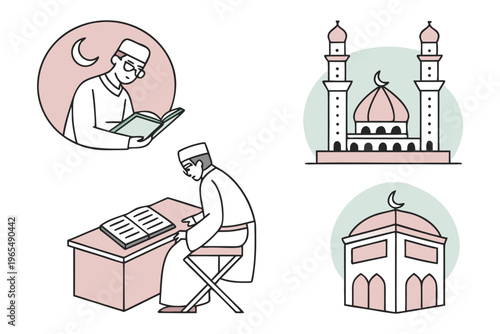 vector illustration of a famous landmarks