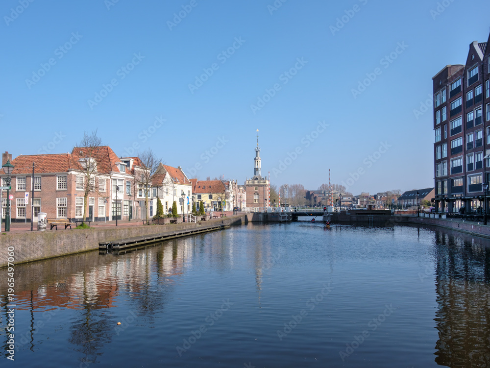 Fototapeta premium Korte Vondelstraatin Alkmaar, Noord-Holland province, The Netherlands