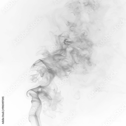 Volumetric smoke cloud with smooth gradients and realistic depth, suitable for dramatic compositions. vector