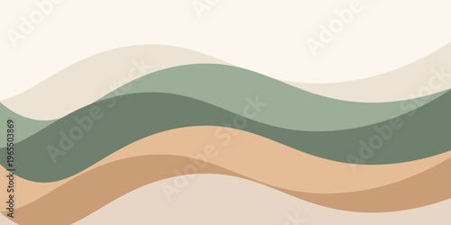 Abstract earthy color palette of green, beige, and brown. Suitable backgrounds and decorative art