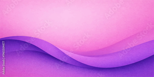 Pink wave background with ribbon curves on white and soft gradient design