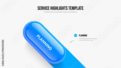 Corporate Performance Frame Template Vector Illustration. Creative Development One Step Infographic Slideshow Layout. Modern Briefing 1 Element Diagram Slide Design.