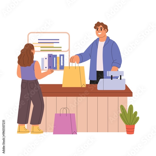 Price Discussion  vector concept illustration EPS file