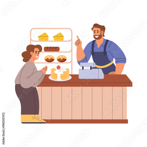 Local Bargain  vector concept illustration EPS file