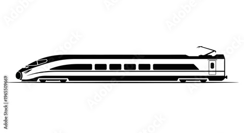 High Speed Train Transportation Vehicle.