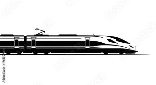 High Speed Train Transportation Vehicle.