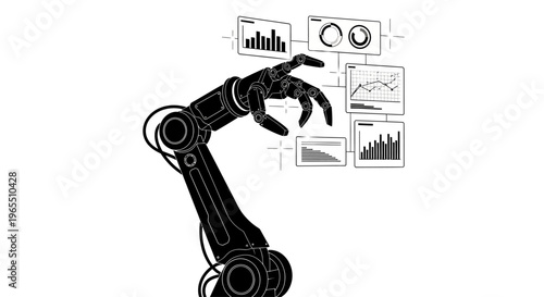 Robotic Arm Industrial Machine Technology.