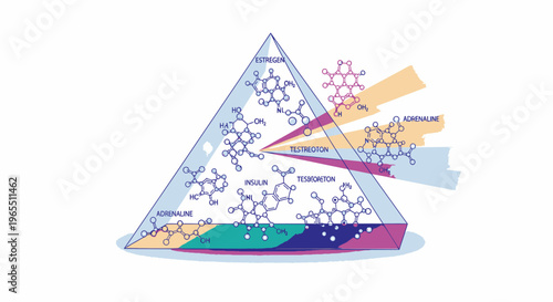 Molecular Structures of Human Hormones and Biochemical Compounds