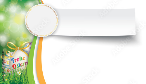 Frohe Ostern Cover mit Textfreiraum