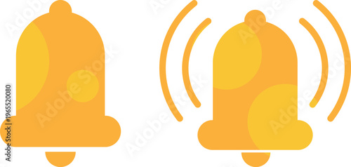 Visual representation of a traditional alarm and a wireless alarm system icon