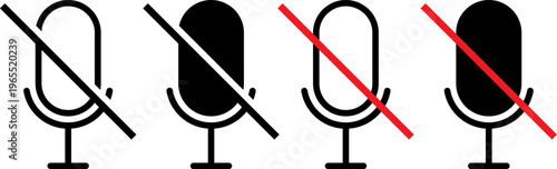 Visual comparison of microphone types and their usage restrictions in recording