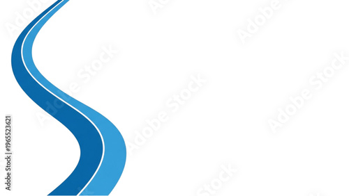 Vector Icon Sheet featuring a stylized blue road curve