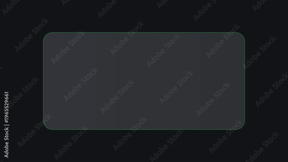 Fototapeta premium Dark Mode Rounded Rectangle Frame Vector for Website Search Bar and User Interface Design