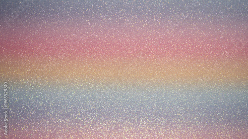 Abstract gradient background with sparkling glitter in pastel colors of pink, blue, and yellow