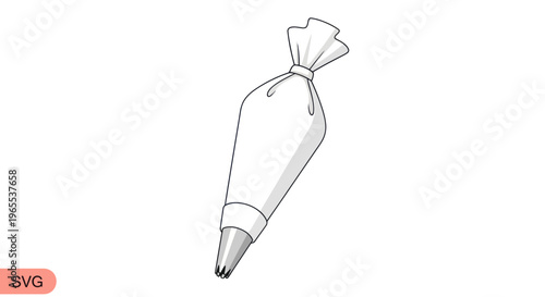 Icing Piping Bag with Star Tip - Baking and Cake Decorating Tool