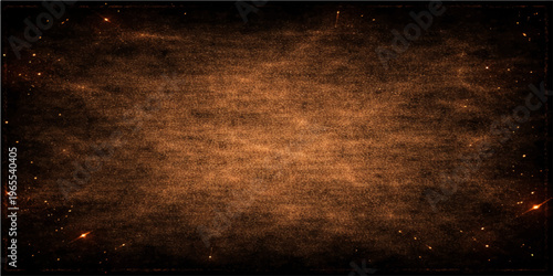 Abstract textured brown design for background or overlay, evokes a sense of old or historical imagery. The rough, aged appearance of the brown backdrop, along with speckles.