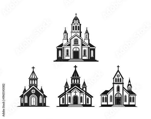 Architectural Harmony: A collection of meticulously crafted church structures stands as timeless testaments to architectural finesse and spiritual serenity.