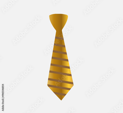 gold tie, icon, isolate, tie,
