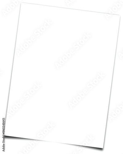 Foto sheet paper A4 format with shadows
