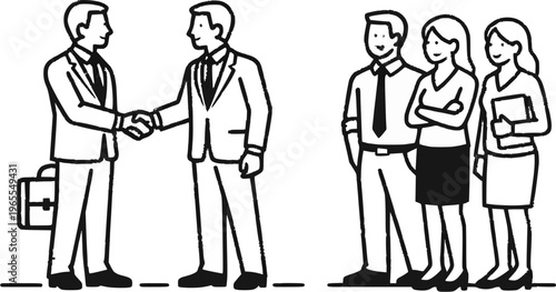 business man and woman meeting vector design 